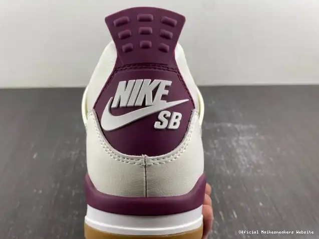 Official Maikesneakers DR5415-102 Jordan 4 x Red Sapphire SB 0505